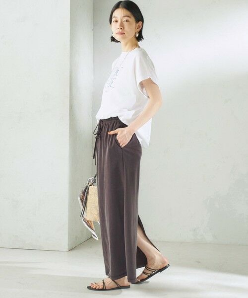 SHIPS / シップス ミニ・ひざ丈スカート | 《予約》〈手洗い可能〉フィブリル ジャージー ロング スカート | 詳細12