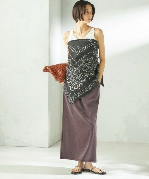 SHIPS / シップス ミニ・ひざ丈スカート | 《予約》〈手洗い可能〉フィブリル ジャージー ロング スカート | 詳細20