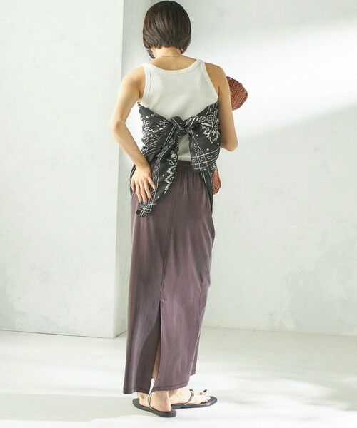 SHIPS / シップス ミニ・ひざ丈スカート | 《予約》〈手洗い可能〉フィブリル ジャージー ロング スカート | 詳細22