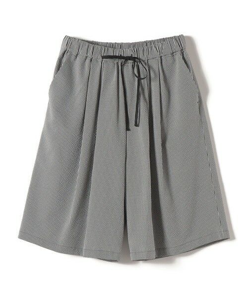 SHIPS / シップス ショート・ハーフ・半端丈パンツ | 〈手洗い可能〉ギンガム サッカー ドロスト ショート パンツ | 詳細9