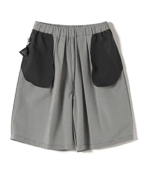 SHIPS / シップス ショート・ハーフ・半端丈パンツ | 〈手洗い可能〉ギンガム サッカー ドロスト ショート パンツ | 詳細11