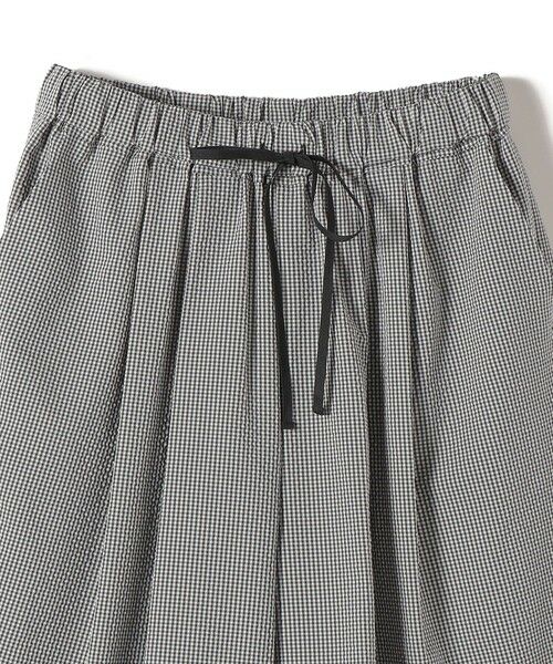 SHIPS / シップス ショート・ハーフ・半端丈パンツ | 〈手洗い可能〉ギンガム サッカー ドロスト ショート パンツ | 詳細13