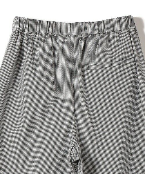 SHIPS / シップス ショート・ハーフ・半端丈パンツ | 〈手洗い可能〉ギンガム サッカー ドロスト ショート パンツ | 詳細14