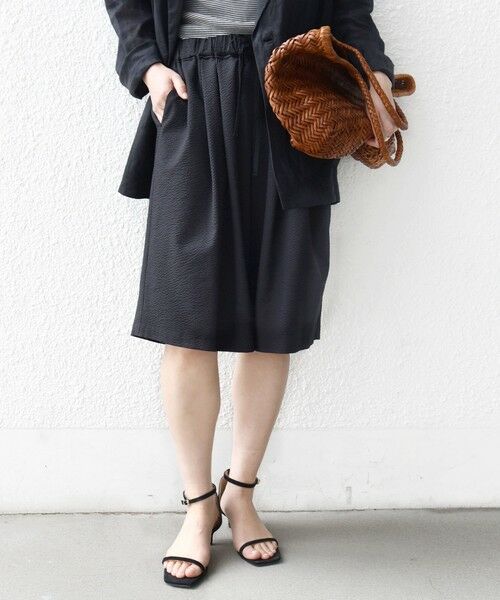 SHIPS / シップス ショート・ハーフ・半端丈パンツ | 〈手洗い可能〉ギンガム サッカー ドロスト ショート パンツ | 詳細24