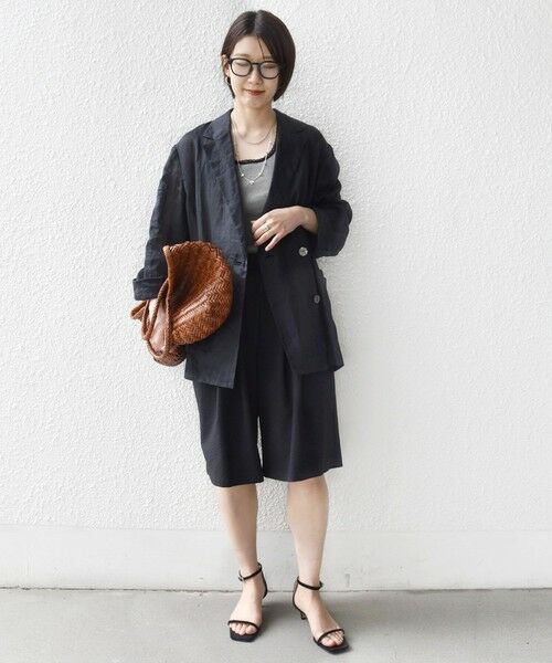 SHIPS / シップス ショート・ハーフ・半端丈パンツ | 〈手洗い可能〉ギンガム サッカー ドロスト ショート パンツ | 詳細19