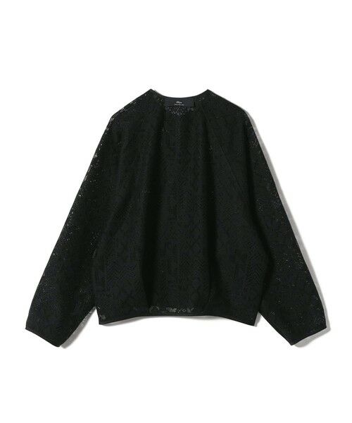 SHIPS / シップス ブルゾン | SHIPS Primary Navy Label:〈手洗い可能〉幾何学 ラッセル レース ブルゾン | 詳細4