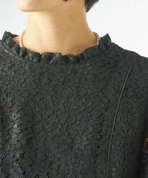 SHIPS / シップス ロング・マキシ丈ワンピース | kaene:コード レース パフ スリーブ ワンピース | 詳細12