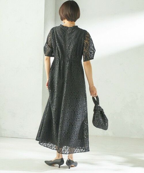SHIPS / シップス ロング・マキシ丈ワンピース | kaene:コード レース パフ スリーブ ワンピース | 詳細3