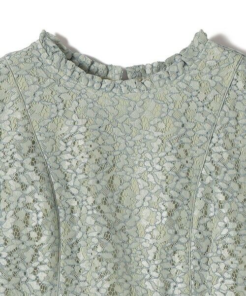 SHIPS / シップス ロング・マキシ丈ワンピース | kaene:コード レース パフ スリーブ ワンピース | 詳細24