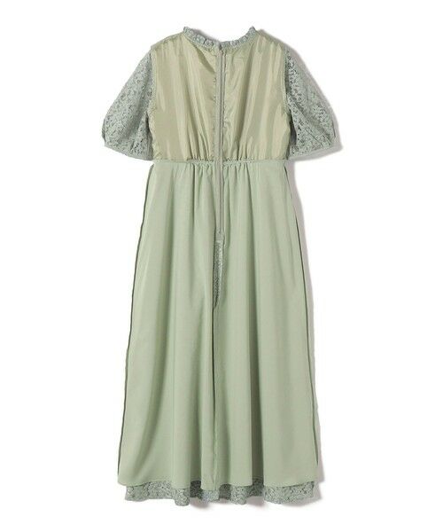 SHIPS / シップス ロング・マキシ丈ワンピース | kaene:コード レース パフ スリーブ ワンピース | 詳細4