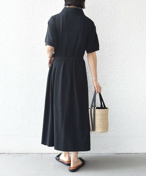SHIPS / シップス ロング・マキシ丈ワンピース | LACOSTE:〈洗濯機可能〉スキッパー ポロ マキシ ワンピース | 詳細3