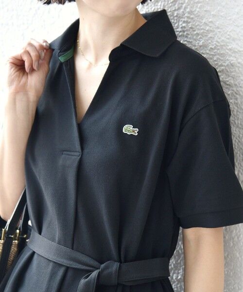 SHIPS / シップス ロング・マキシ丈ワンピース | LACOSTE:〈洗濯機可能〉スキッパー ポロ マキシ ワンピース | 詳細6