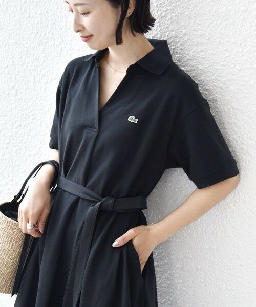 SHIPS / シップス ロング・マキシ丈ワンピース | LACOSTE:〈洗濯機可能〉スキッパー ポロ マキシ ワンピース | 詳細7