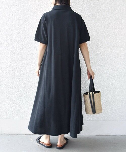 SHIPS / シップス ロング・マキシ丈ワンピース | LACOSTE:〈洗濯機可能〉スキッパー ポロ マキシ ワンピース | 詳細9