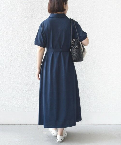 SHIPS / シップス ロング・マキシ丈ワンピース | LACOSTE:〈洗濯機可能〉スキッパー ポロ マキシ ワンピース | 詳細15