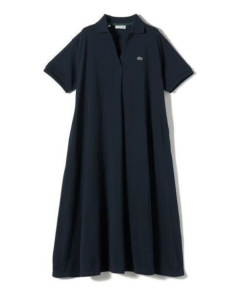 SHIPS / シップス ロング・マキシ丈ワンピース | LACOSTE:〈洗濯機可能〉スキッパー ポロ マキシ ワンピース | 詳細24