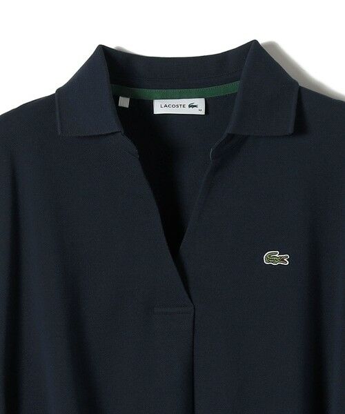 SHIPS / シップス ロング・マキシ丈ワンピース | LACOSTE:〈洗濯機可能〉スキッパー ポロ マキシ ワンピース | 詳細25