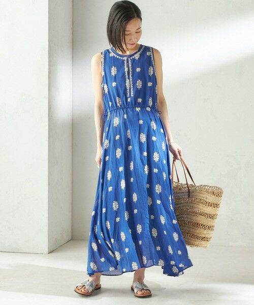 SHIPS / シップス ロング・マキシ丈ワンピース | 《予約》【SHIPS別注】Fanaka:〈手洗い可能〉フラワー プリント 刺繍 ワンピース | 詳細23