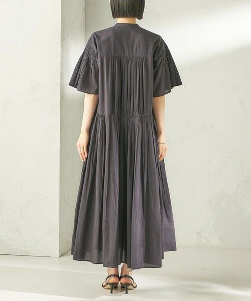 SHIPS / シップス ロング・マキシ丈ワンピース | 《予約》【SHIPS別注】Fanaka:〈手洗い可能〉ストライプ ドビー 羽織 ワンピース | 詳細10