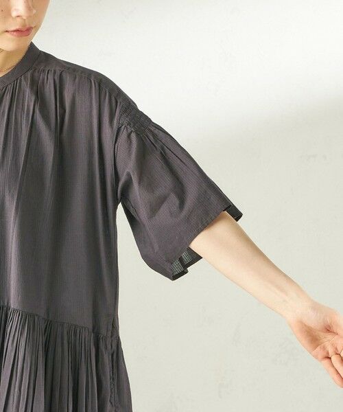 SHIPS / シップス ロング・マキシ丈ワンピース | 《予約》【SHIPS別注】Fanaka:〈手洗い可能〉ストライプ ドビー 羽織 ワンピース | 詳細11