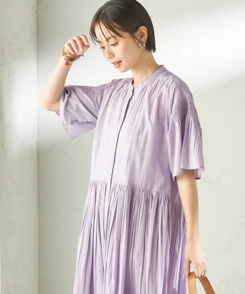 SHIPS / シップス ロング・マキシ丈ワンピース | 《予約》【SHIPS別注】Fanaka:〈手洗い可能〉ストライプ ドビー 羽織 ワンピース | 詳細19