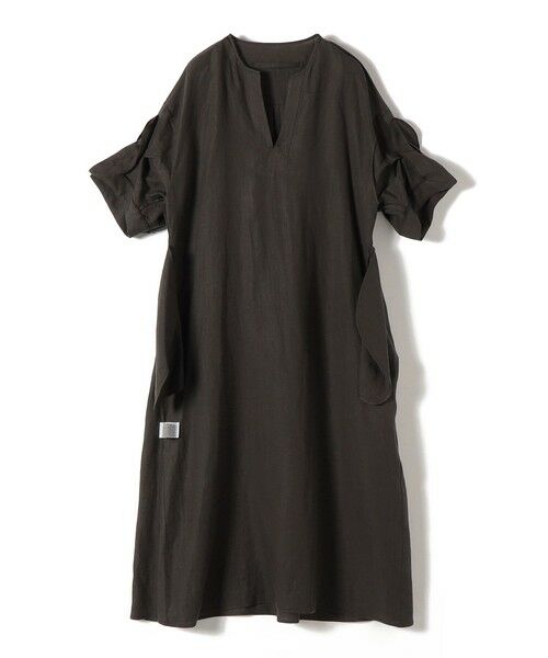 SHIPS / シップス ロング・マキシ丈ワンピース | 《予約》TICCA:〈手洗い可能〉リネン ツイスト スリーブ ワンピース | 詳細14