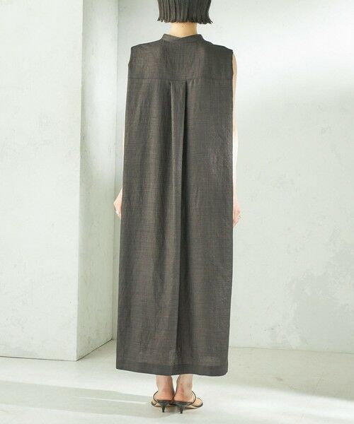 SHIPS / シップス ロング・マキシ丈ワンピース | 【実力派ベーシック】〈接触冷感/UVカット/吸水速乾/洗濯機可能〉SUUSUU タック スリーブ ワンピース | 詳細16