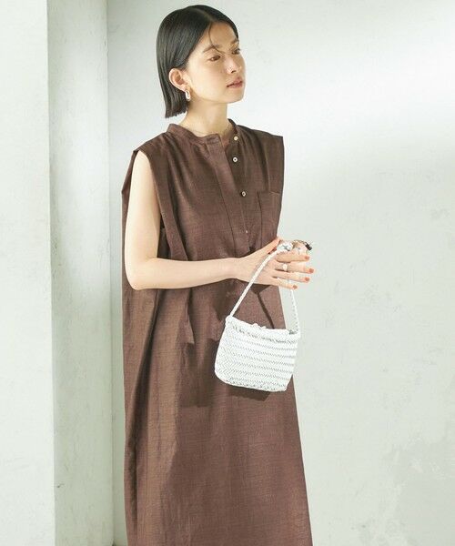 SHIPS / シップス ロング・マキシ丈ワンピース | 《予約》〈接触冷感/UVカット/吸水速乾/洗濯機可能〉SUUSUU タック スリーブ ワンピース | 詳細22