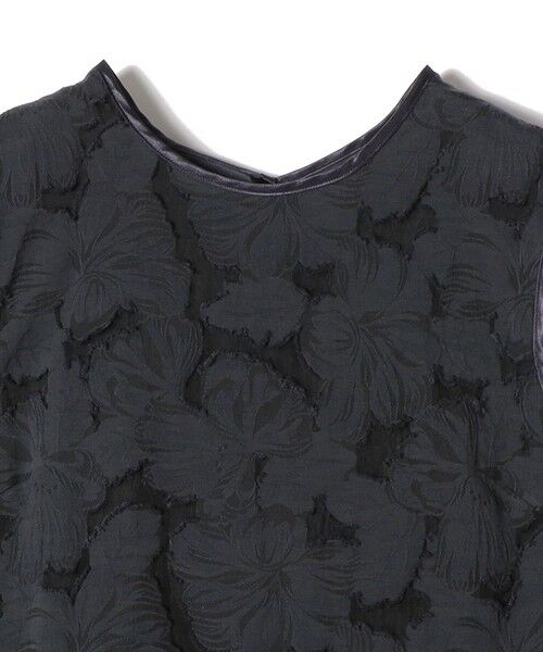 SHIPS / シップス ロング・マキシ丈ワンピース | 《予約》〈手洗い可能〉シアー ジャカード ノースリーブ ワンピース | 詳細25