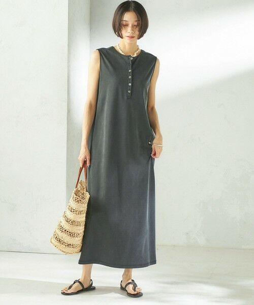 SHIPS / シップス ロング・マキシ丈ワンピース | 《予約》〈手洗い可能〉フィブリル ジャージー 2WAY ワンピース | 詳細1