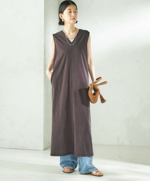 SHIPS / シップス ロング・マキシ丈ワンピース | 《予約》〈手洗い可能〉フィブリル ジャージー 2WAY ワンピース | 詳細20