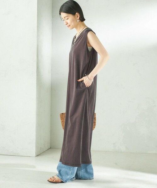 SHIPS / シップス ロング・マキシ丈ワンピース | 《予約》〈手洗い可能〉フィブリル ジャージー 2WAY ワンピース | 詳細21