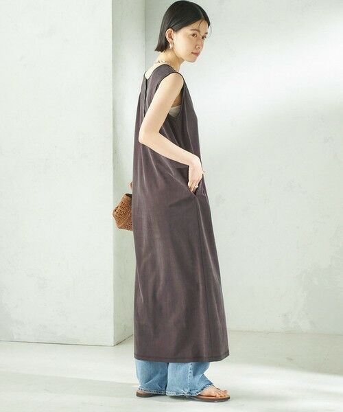 SHIPS / シップス ロング・マキシ丈ワンピース | 《予約》〈手洗い可能〉フィブリル ジャージー 2WAY ワンピース | 詳細23