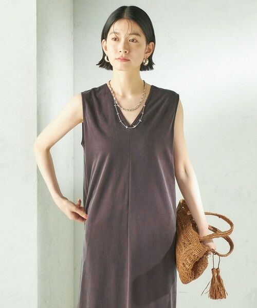 SHIPS / シップス ロング・マキシ丈ワンピース | 《予約》〈手洗い可能〉フィブリル ジャージー 2WAY ワンピース | 詳細24