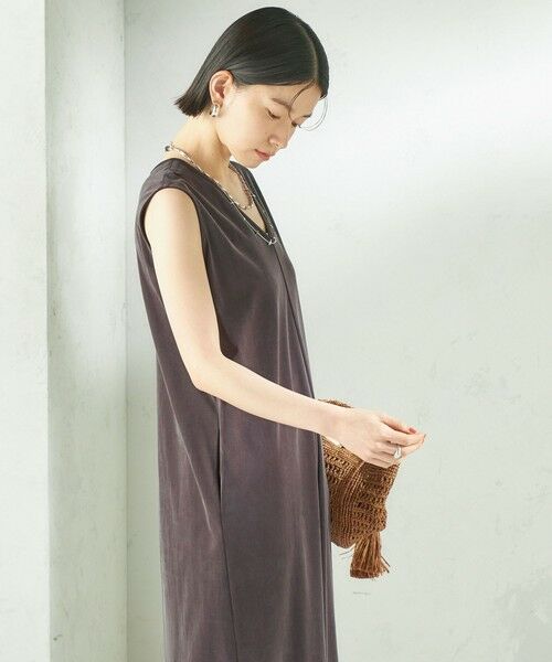 SHIPS / シップス ロング・マキシ丈ワンピース | 《予約》〈手洗い可能〉フィブリル ジャージー 2WAY ワンピース | 詳細27