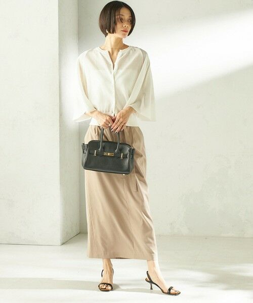 SHIPS / シップス カーディガン・ボレロ | 《予約》〈手洗い可能〉綿 フレア スリーブ キーネック カーディガン | 詳細1