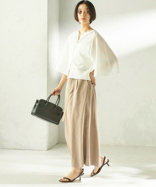 SHIPS / シップス カーディガン・ボレロ | 《予約》〈手洗い可能〉綿 フレア スリーブ キーネック カーディガン | 詳細2