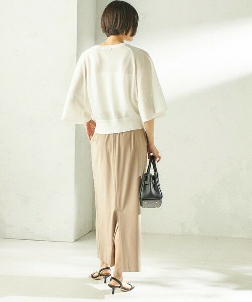 SHIPS / シップス カーディガン・ボレロ | 《予約》〈手洗い可能〉綿 フレア スリーブ キーネック カーディガン | 詳細3