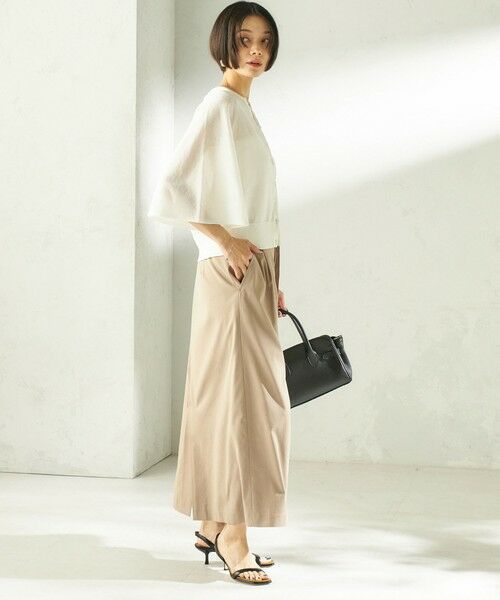 SHIPS / シップス カーディガン・ボレロ | 《予約》〈手洗い可能〉綿 フレア スリーブ キーネック カーディガン | 詳細4