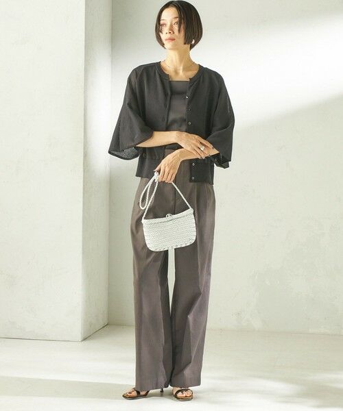 SHIPS / シップス カーディガン・ボレロ | 《予約》〈手洗い可能〉綿 フレア スリーブ キーネック カーディガン | 詳細17