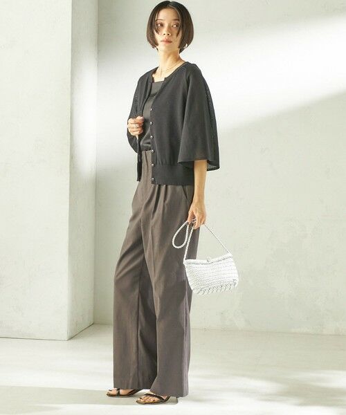 SHIPS / シップス カーディガン・ボレロ | 《予約》〈手洗い可能〉綿 フレア スリーブ キーネック カーディガン | 詳細18