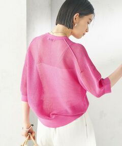 SHIPS / シップス ニット・セーター | 〈手洗い可能〉16G 半袖 プルオーバー