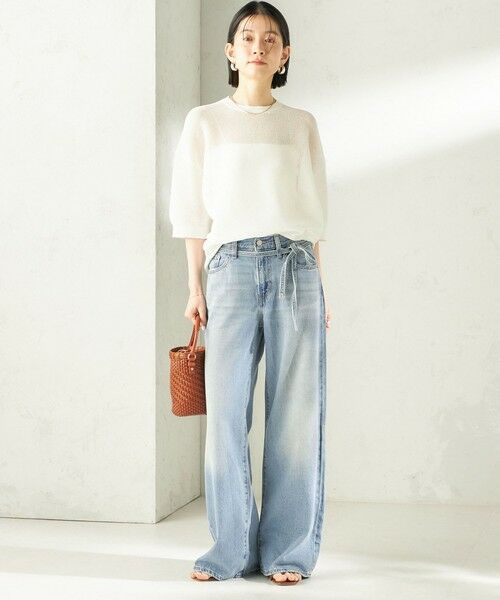 SHIPS / シップス ニット・セーター | 《予約》〈手洗い可能〉16G 半袖 プルオーバー | 詳細1