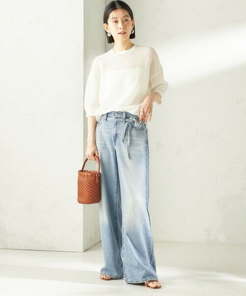 SHIPS / シップス ニット・セーター | 《予約》〈手洗い可能〉16G 半袖 プルオーバー | 詳細2