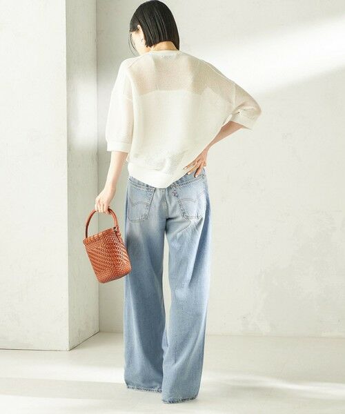 SHIPS / シップス ニット・セーター | 《予約》〈手洗い可能〉16G 半袖 プルオーバー | 詳細3