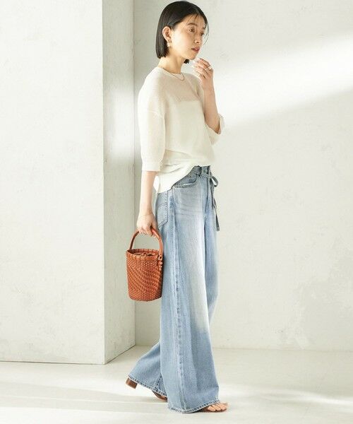 SHIPS / シップス ニット・セーター | 《予約》〈手洗い可能〉16G 半袖 プルオーバー | 詳細4