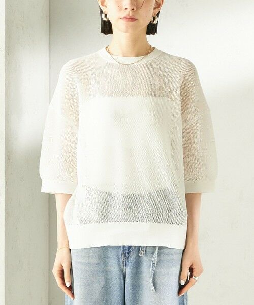 SHIPS / シップス ニット・セーター | 《予約》〈手洗い可能〉16G 半袖 プルオーバー | 詳細12