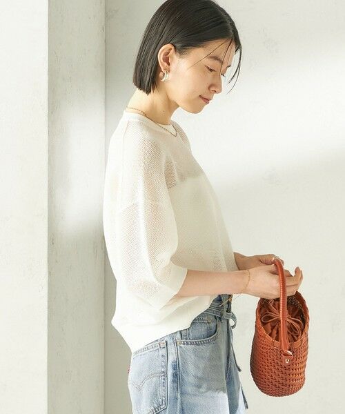 SHIPS / シップス ニット・セーター | 《予約》〈手洗い可能〉16G 半袖 プルオーバー | 詳細8