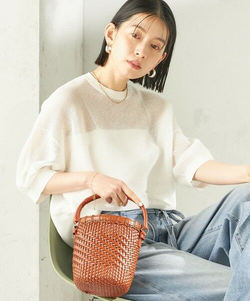 SHIPS / シップス ニット・セーター | 《予約》〈手洗い可能〉16G 半袖 プルオーバー | 詳細9