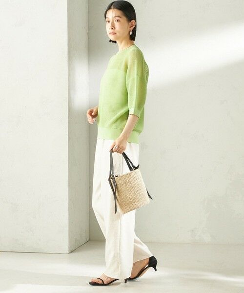 SHIPS / シップス ニット・セーター | 《予約》〈手洗い可能〉16G 半袖 プルオーバー | 詳細19